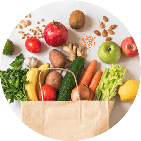 Vegetables in a bag